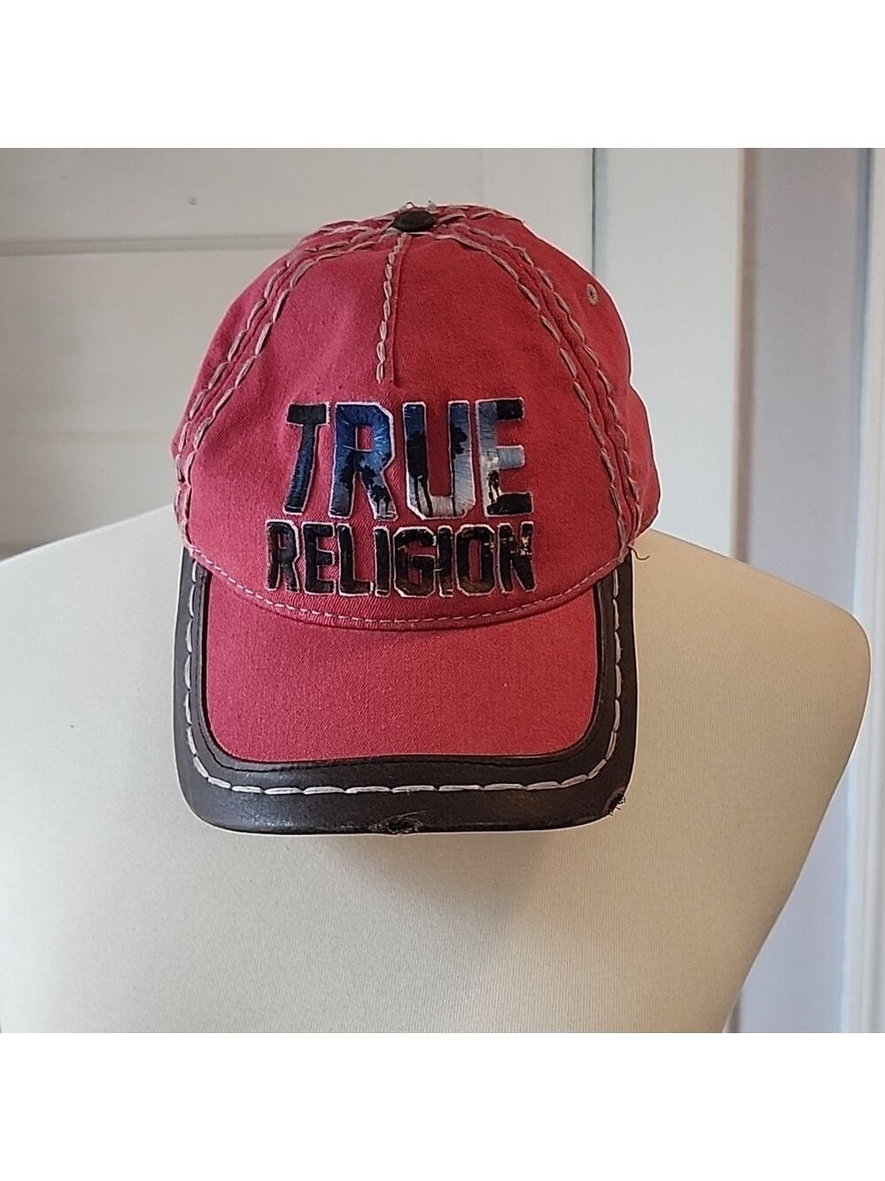 Vintage True Religion Y2K Adjustable Strapback Cap